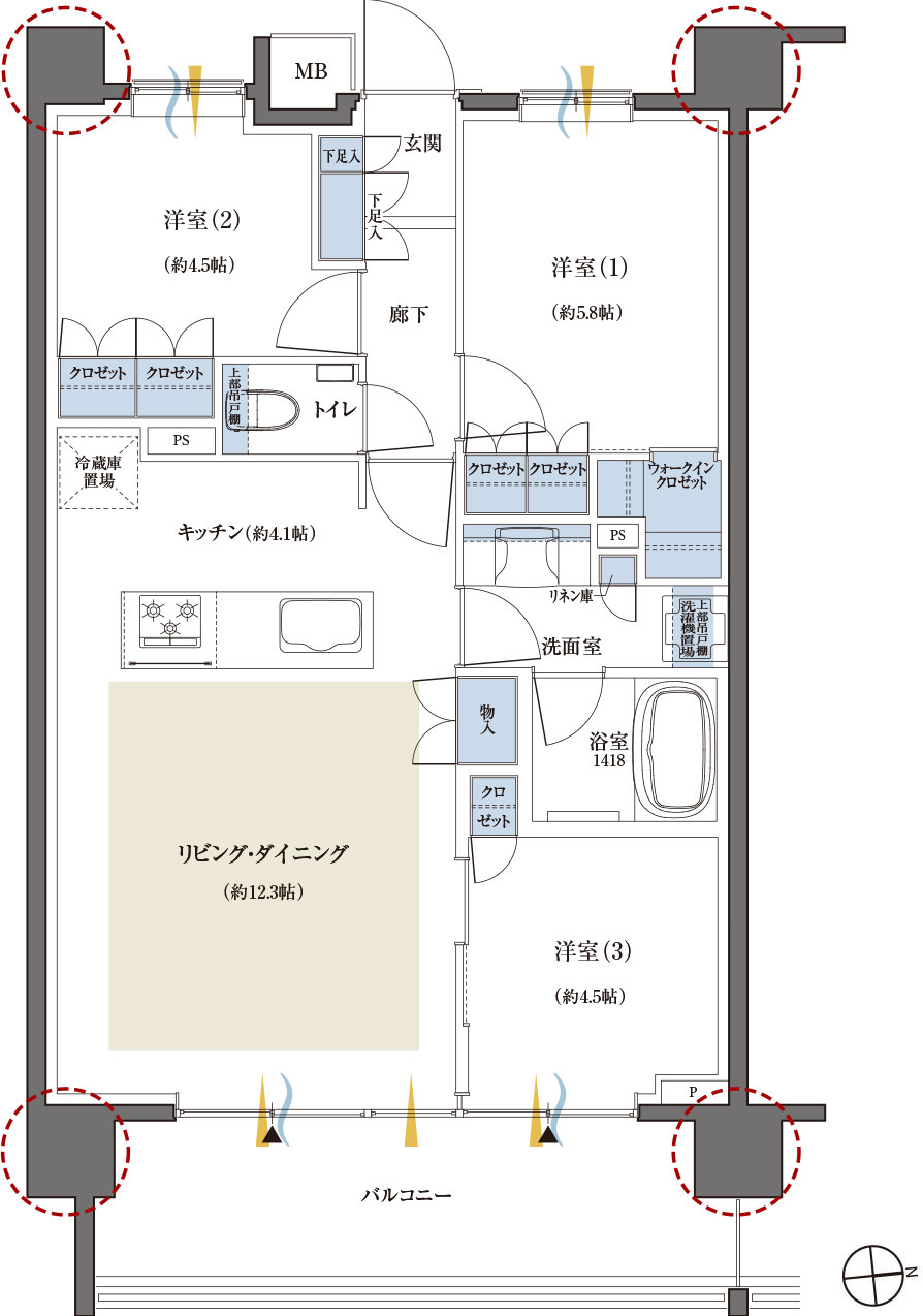 Dタイプ 間取り図