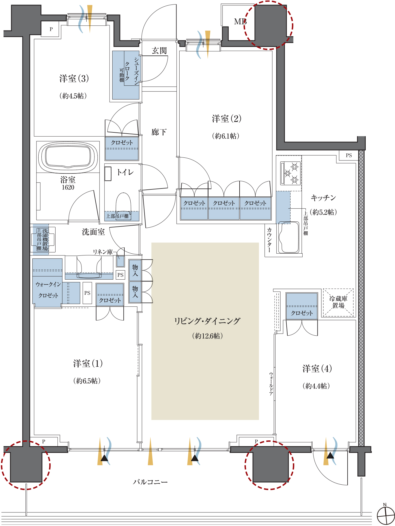 Nタイプ間取り図