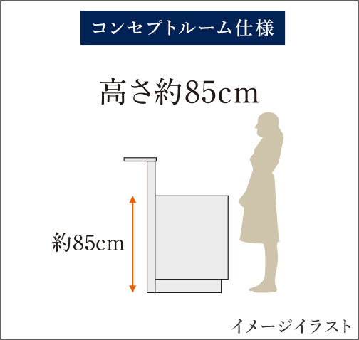 高さ約85cm