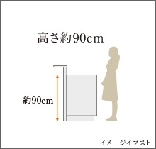 高さ約90cm