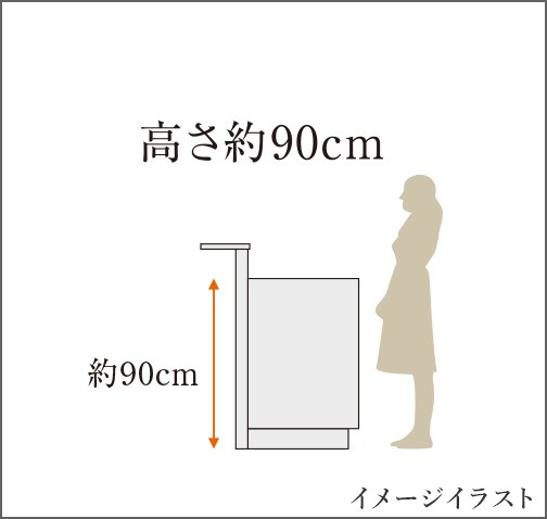 高さ約90cm