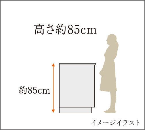 高さ約85cm